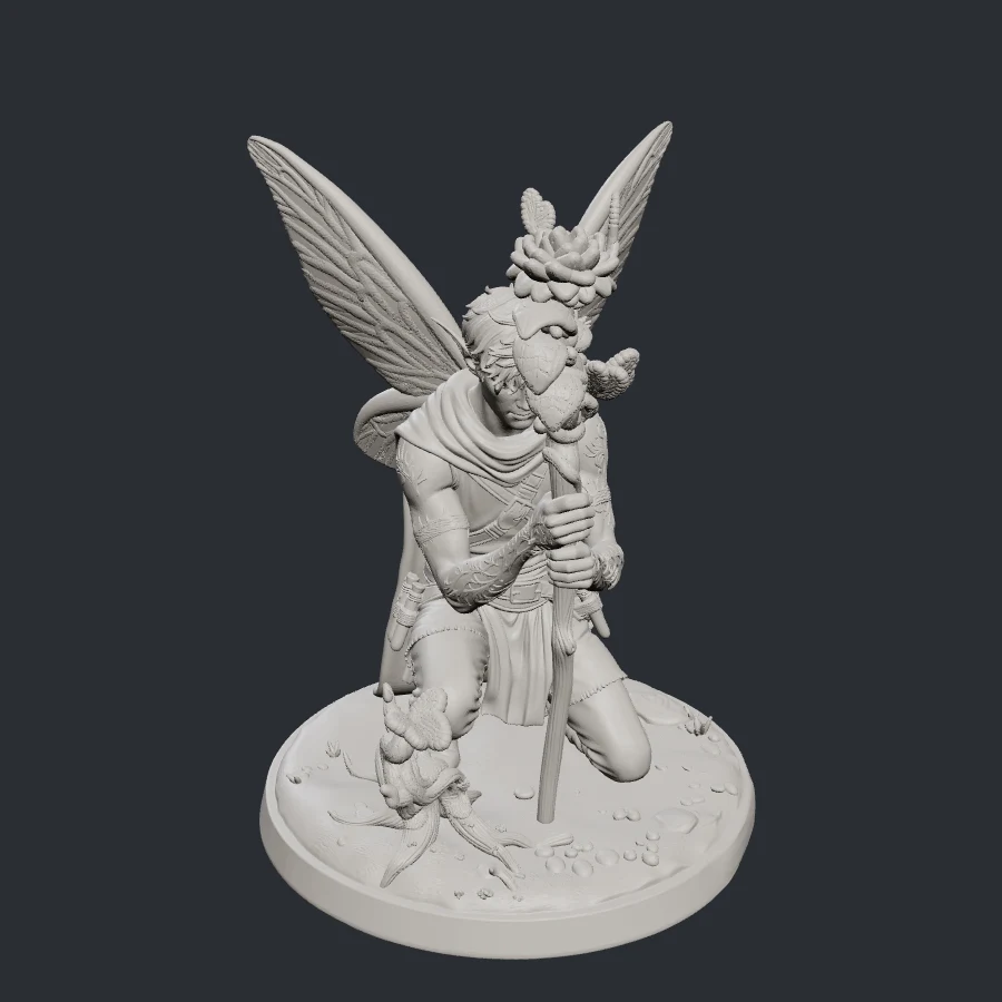 Flower Elf Druid STL file