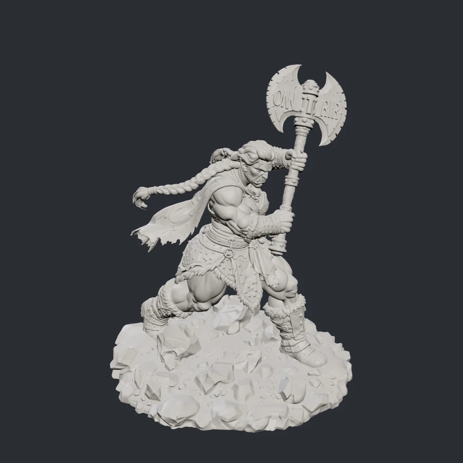 Barbarian Axel STL file
